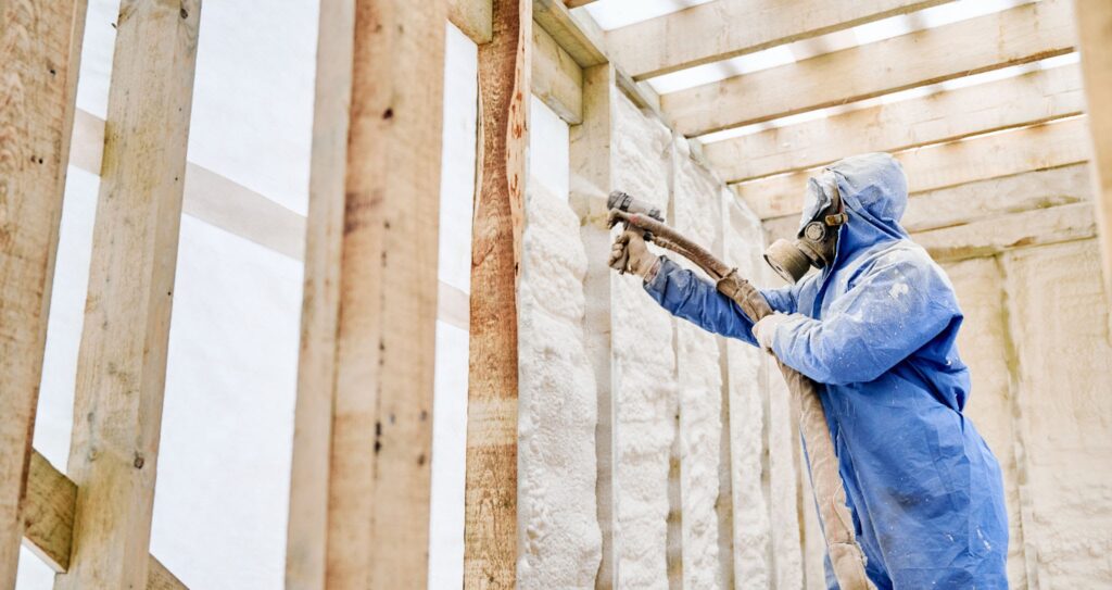 Commercial Spray Foam Insulation Wall cavity insulation application